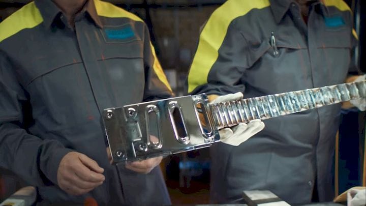  Building a metal 3D printed guitar [Source: SolidSmack] 