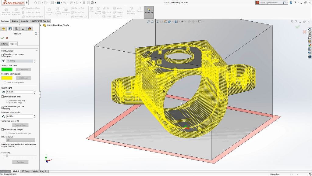  3D printing in SOLIDWORKS 2020 [Image: SOLIDWORKS] 
