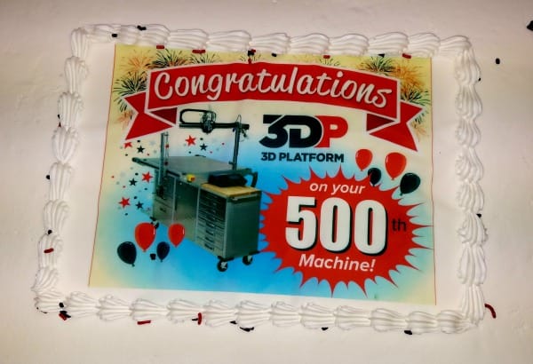  3D Platform's 500th machine 