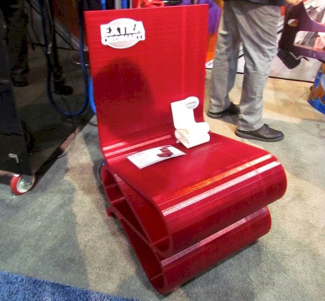  A 3D printed chair 