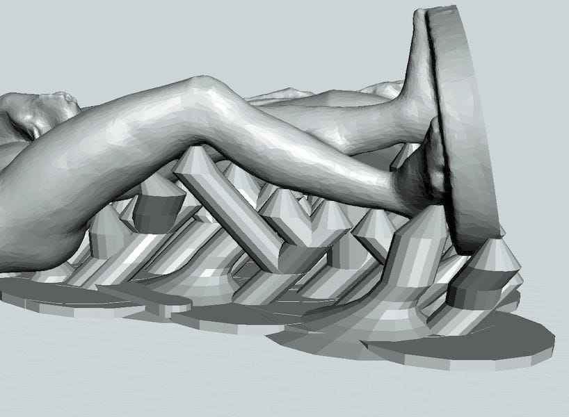  Choose a support structure appropriate for the 3D model 