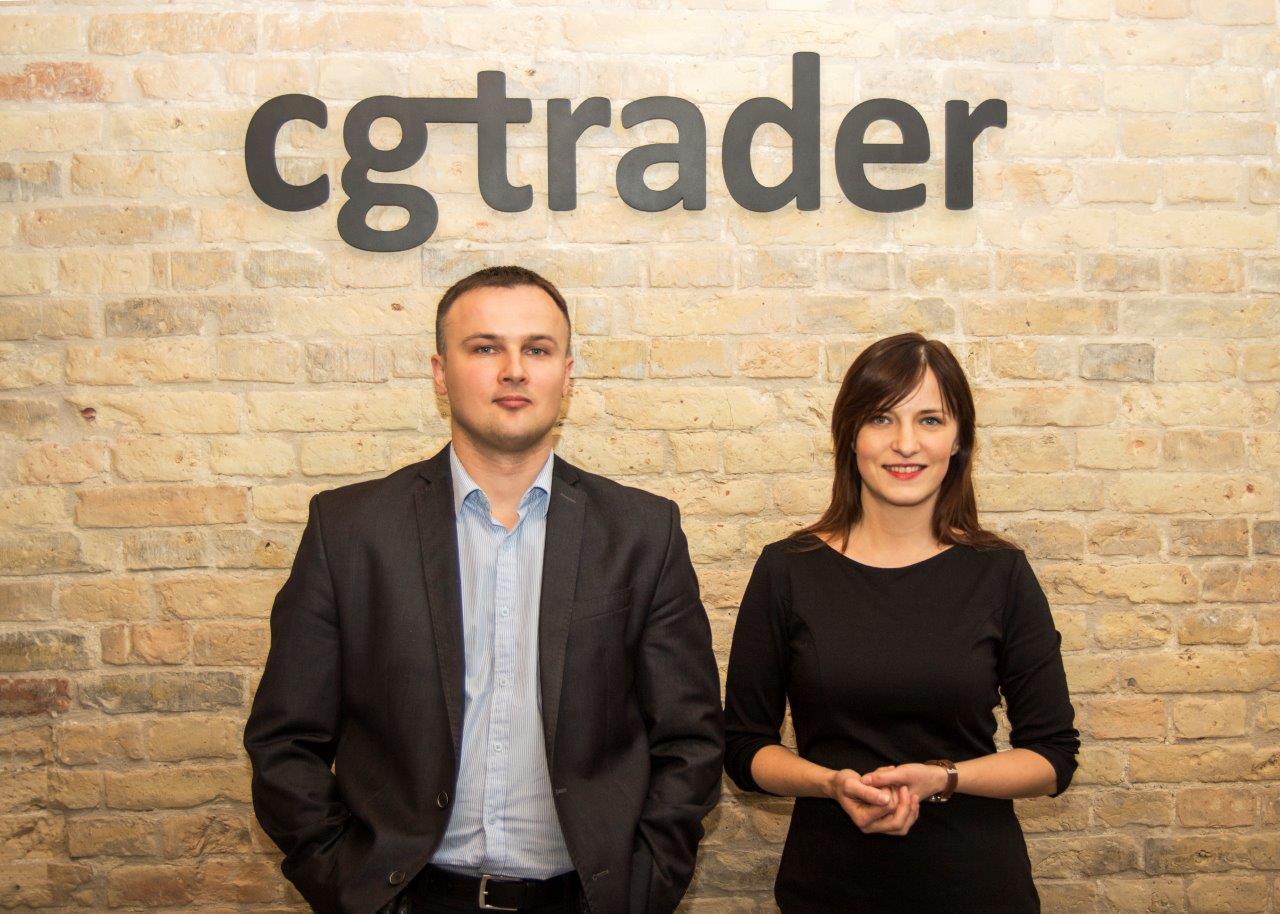  CGTrader founder Marius Kalytis and Dalia Lasaite [Image: CGTrader] 