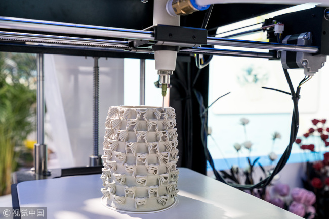  3D printed ceramic vase  [Source:    China Plus   ]  