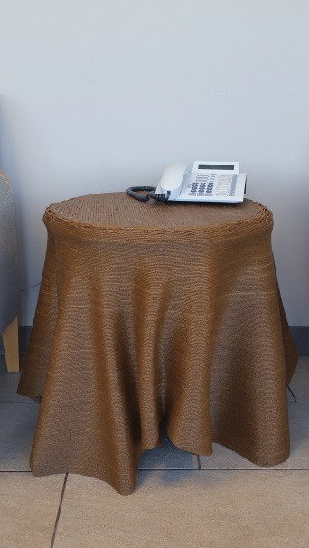  3D Printed table using 10% Bamboo fibers.  [Source:   Oak Ridge National Laboratory  ]  