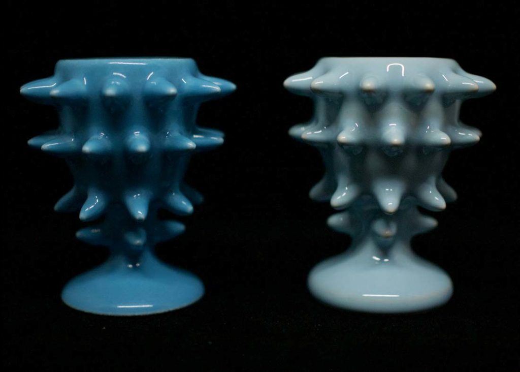  Left: Shapeways Porcelain; right: Kwambio Ceramic [Image: Joy Complex] 