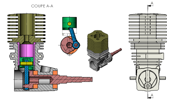   Engine CAD Model  