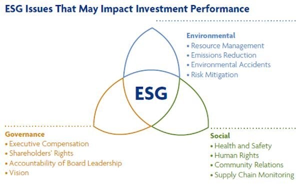  Issues That Impact ESG Investing [Source:  Great Lakes Advisors ] 