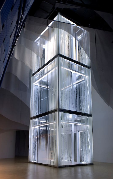  The Kone Lantern Elevator in the Finland pavilion at the 2010 World Expo in Shanghai [Source:  Kone ] 