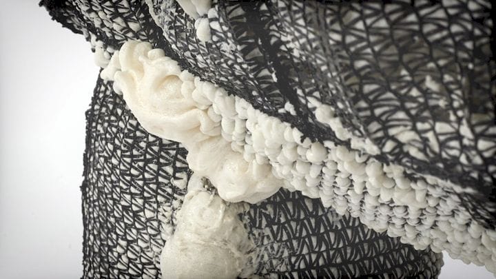 Fabric Nets Injected with Expanding Foam