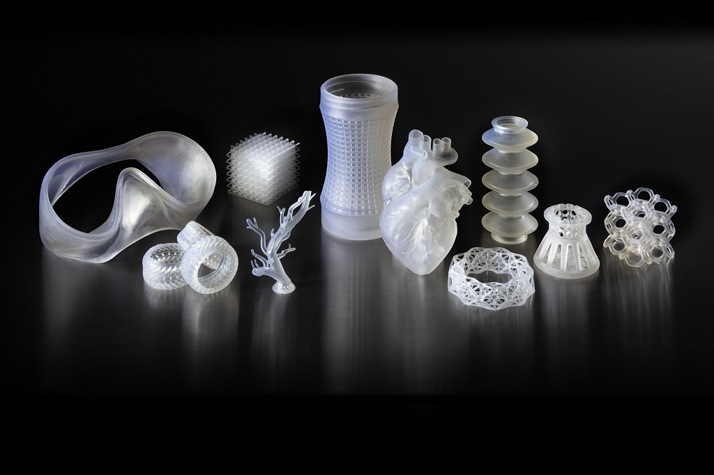  3D printed parts made with Elastic Resin [Image: Formlabs] 