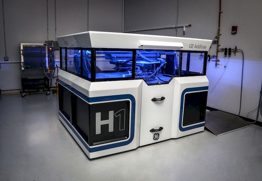  GE Additive's new concept 3D printer, the H1 