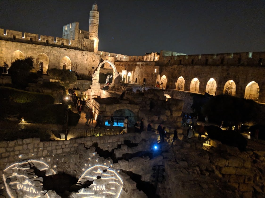  XJet is inspired by history and innovating for the future; a night out in Jerusalem with the team included Israeli history at the Tower of David’s Night Spectacular show 