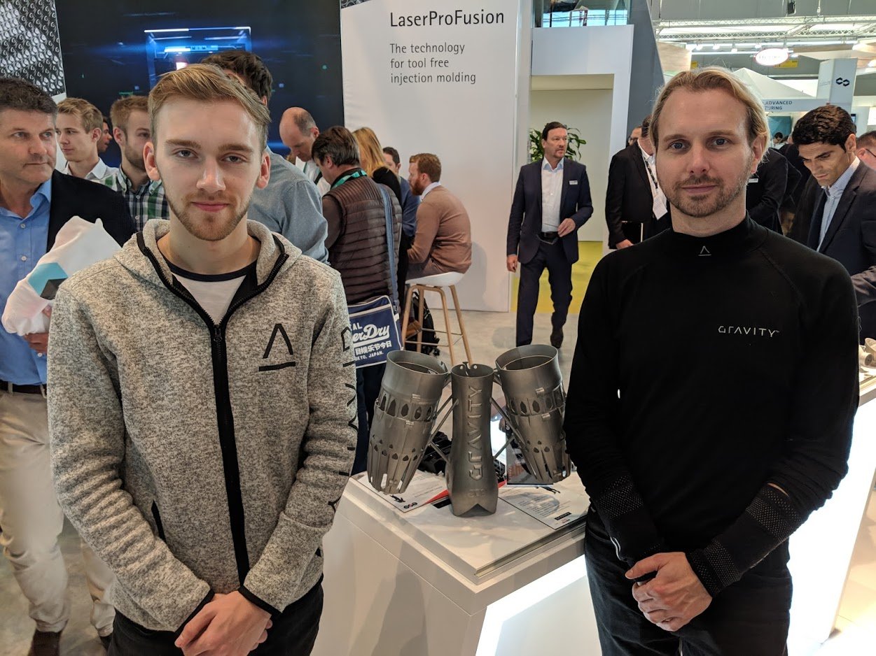  Gravity Industries and 3D printed jetpack components at formnext 2018 [Image: Fabbaloo] 