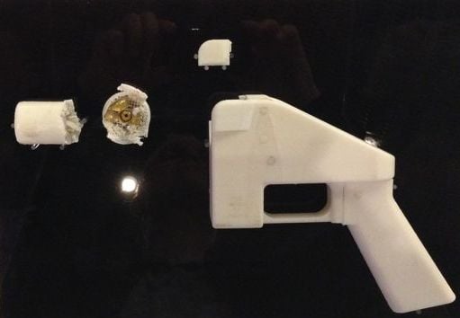  An real 3D printed pistol, fired, and exploded 