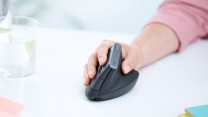  The Logitech MX Vertical Mouse [Source: SolidSmack] 
