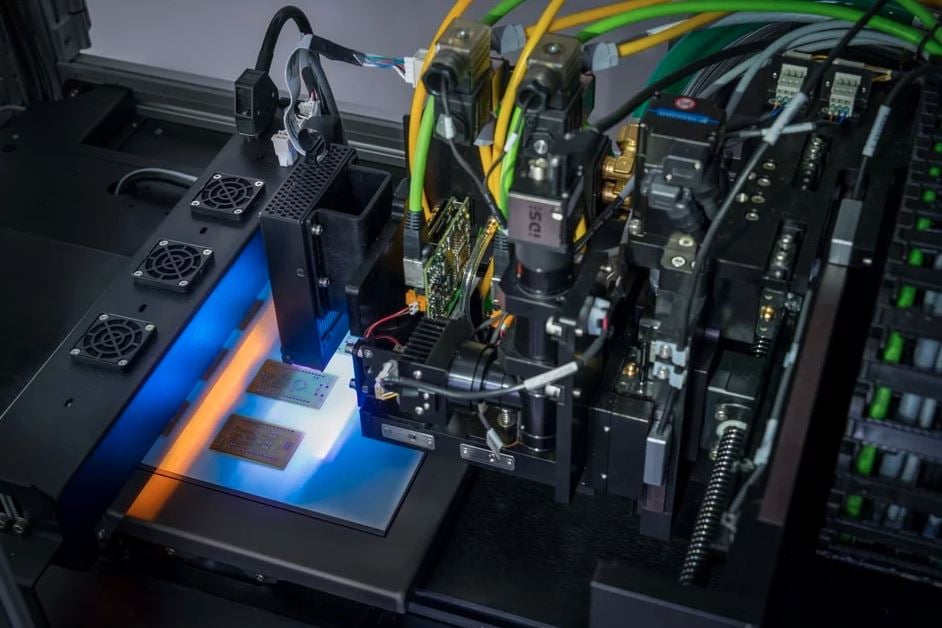 Inside operations of the DragonFly LDM 3D printer [Image: Nano Dimension] 