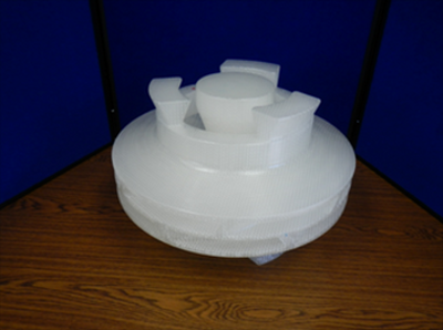  This double suction impeller featuring a 15” diameter was the subject of a study conducted by Tech Cast and 3D Systems to better understand and quantify the advantages of their process when compared to the standard iterative procedure. [Source:  3D Systems ] 