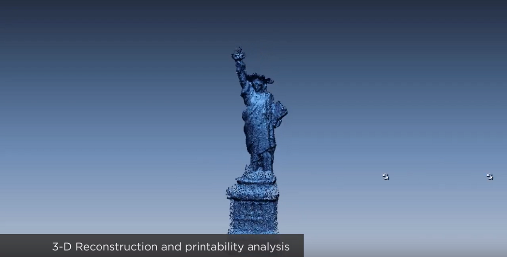  A Statue of Liberty model being populated in Source Form [Image: Virginia Tech via YouTube] 