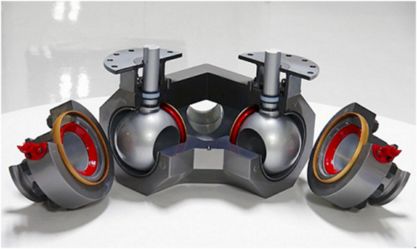  [3D printed ball valve [Source:  Valve Magazine ] 