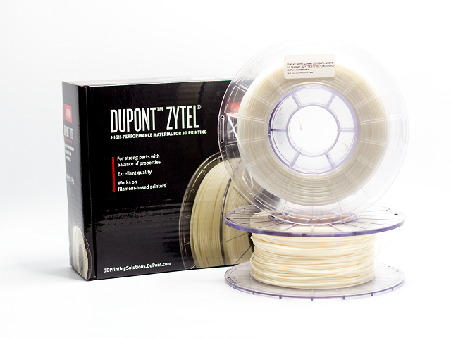  Now available via MatterHackers: DuPont’s Zytel filament [Image: MatterHackers] 