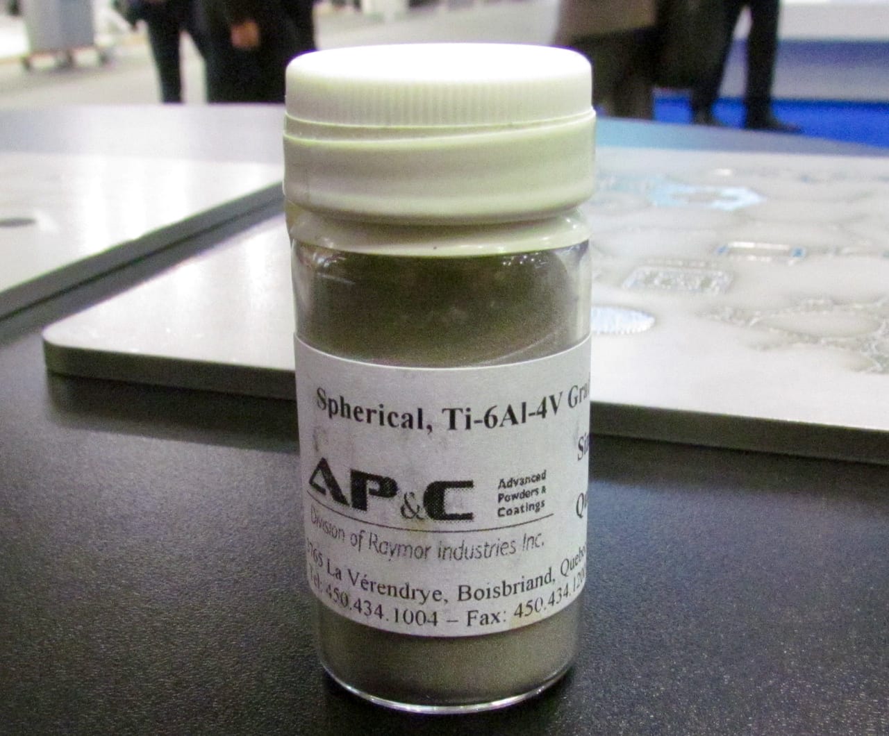  A sample of AP&C's 3D metal printing powder 