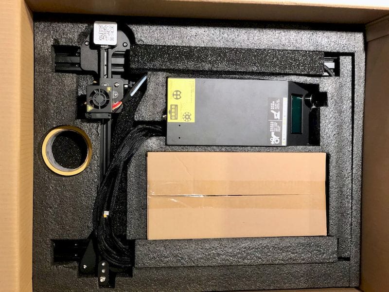  A neatly flat-packed the Creality CR-10S desktop 3D printer 