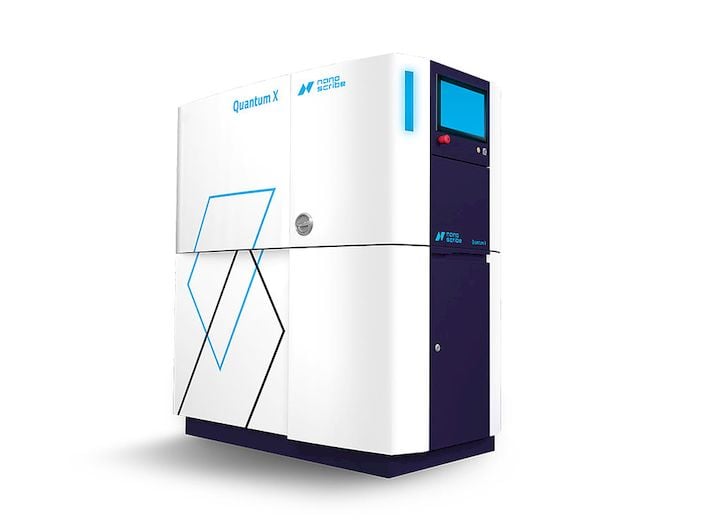  The Quantum X microfabrication production 3D printer [Source: Nanoscribe] 