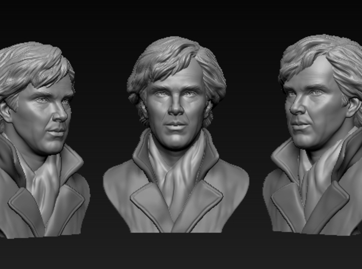  A very realistic-looking Benedict Cumberbatch 3D model 