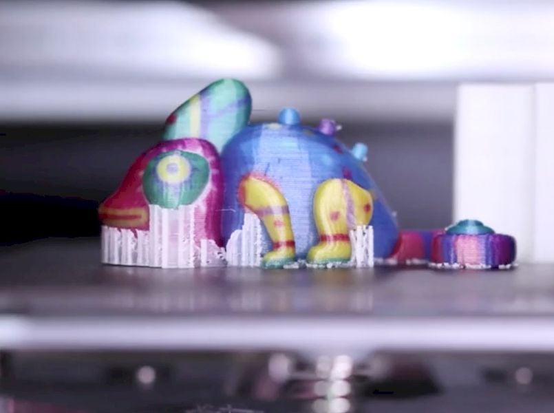  A full color dragon 3D print made by the new da Vinci Color mini [Source: XYZprinting] 