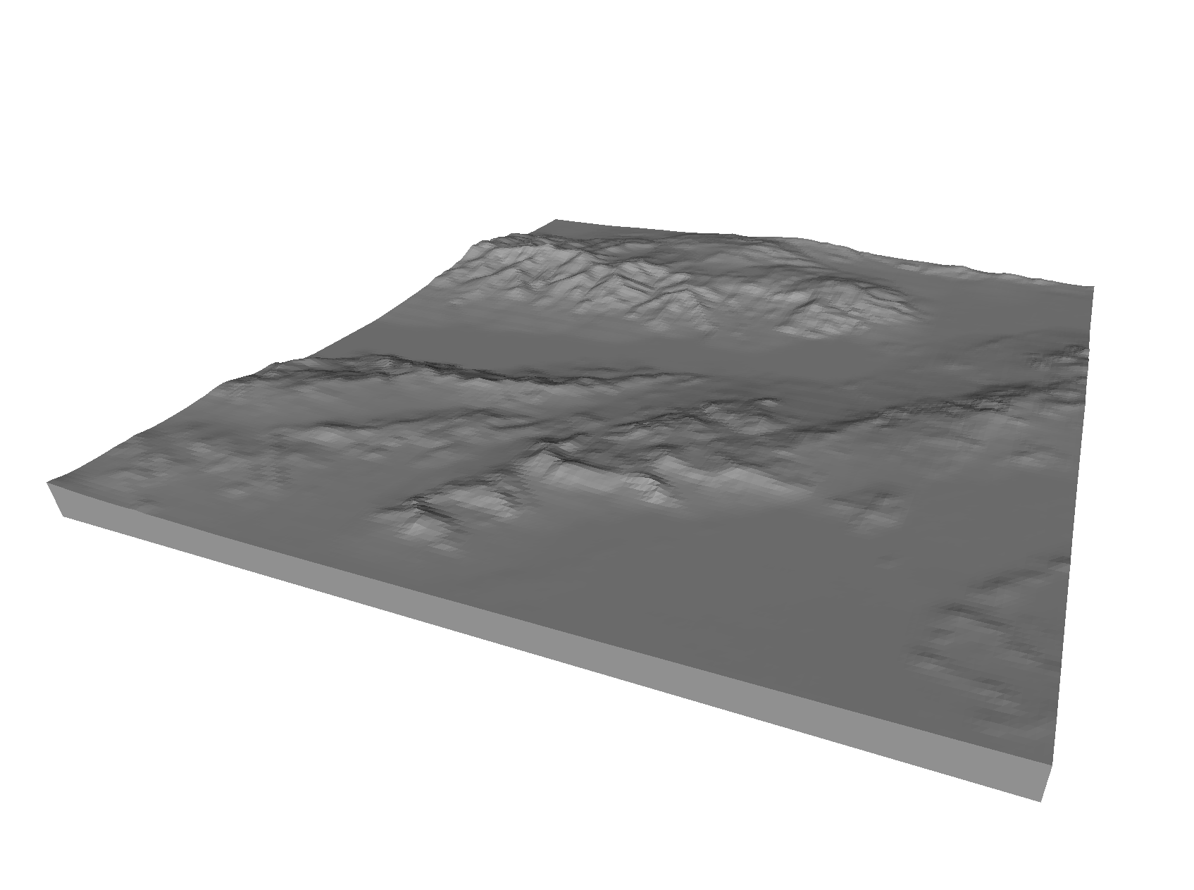  A 3D model of Death Valley, near Furnace Creek 