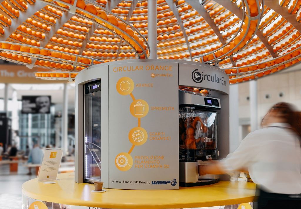 3D Printed Cups Demonstrate An OJ Circular Economy