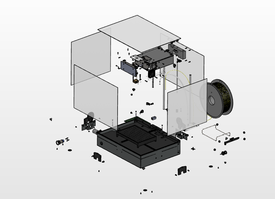  A graphic tear-down of New Matter's MOD-t desktop 3D printer 
