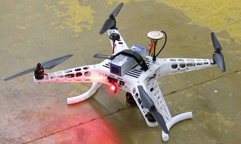  Drone completely 3D printed by Sculpteo Intern Alexis Massol [Source: Sculpteo ] 