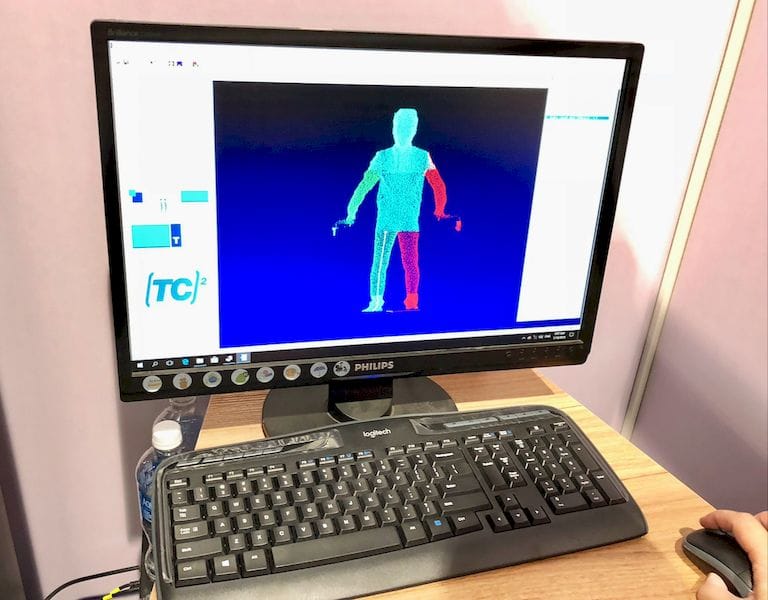  3D body scanning by ESUN Display 