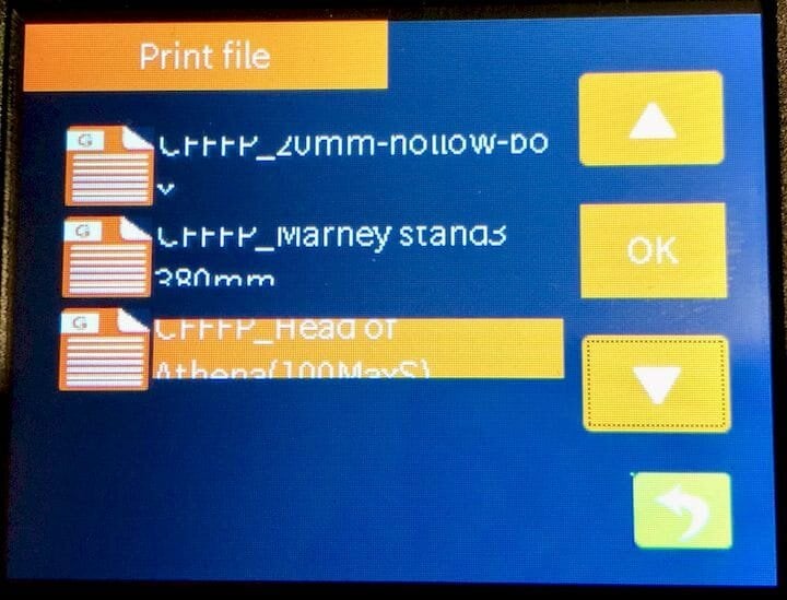  ANET ET4 front panel wraps long file names poorly [Source: Fabbaloo] 
