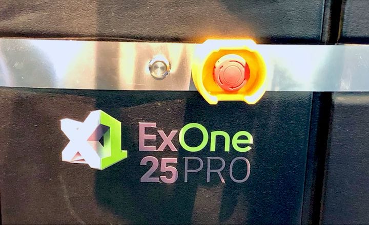  The ExOne X1 25PRO metal 3D printer [Source: Fabbaloo] 