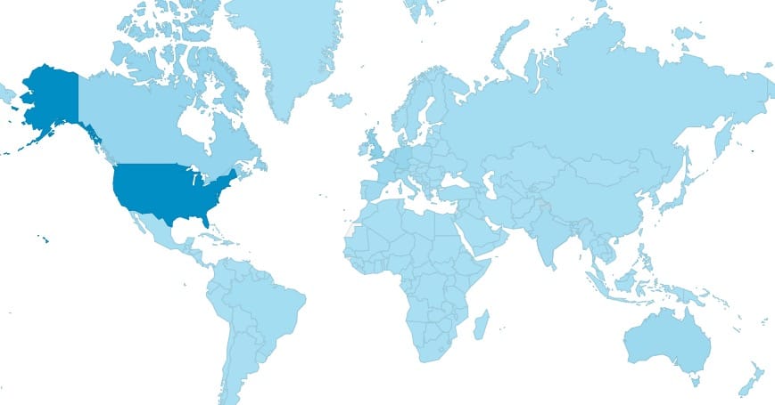  Our readership covers the entire planet, almost 