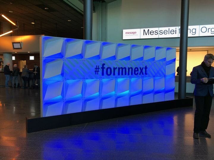  Welcome banner at Formnext 2019 [Source: Fabbaloo] 