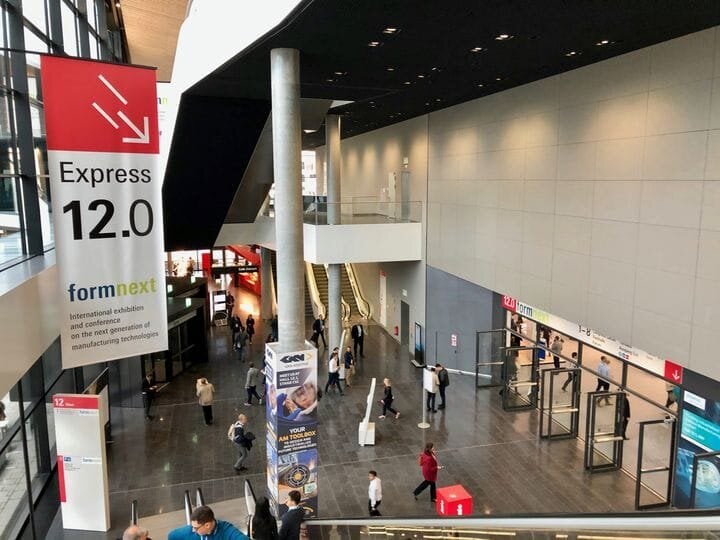  One of the several entry lobbies at Formnext 2019 [Source: Fabbaloo] 