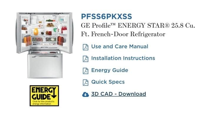  GE’s appliance pages seem to offer downloads of 3D models [Source: Fabbaloo] 