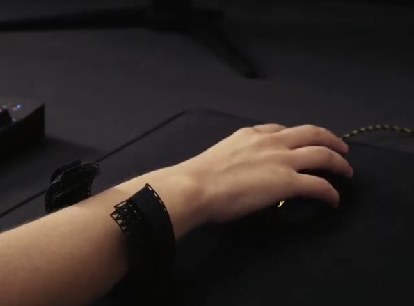  The biometric wrist support [Image UNYQ via YouTube] 