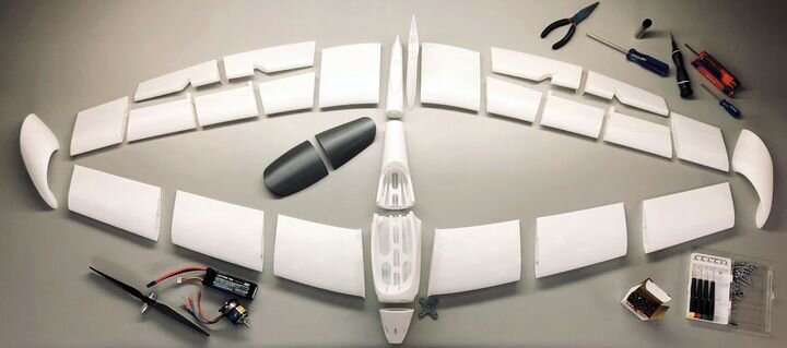  3D printed parts for the 3DAeroventures ‘Infinity Wing’ RC aircraft [Source: SolidSmack] 