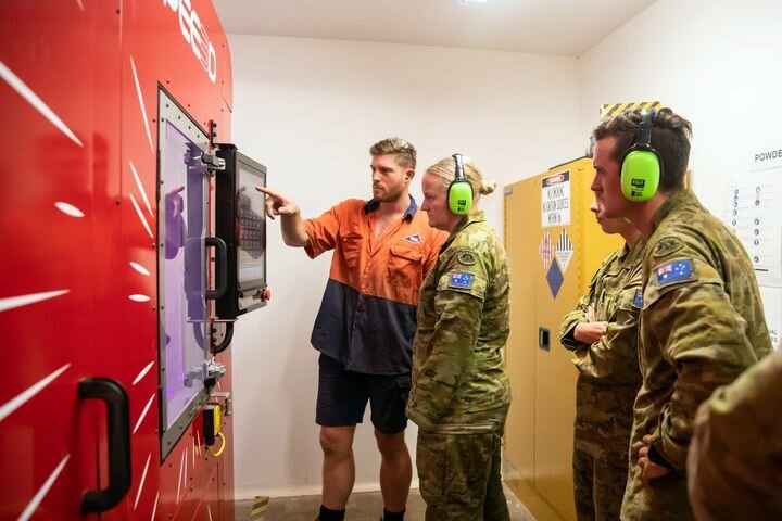  Australian soldiers learning how to 3D print in metal [Source: SPEE3D] 