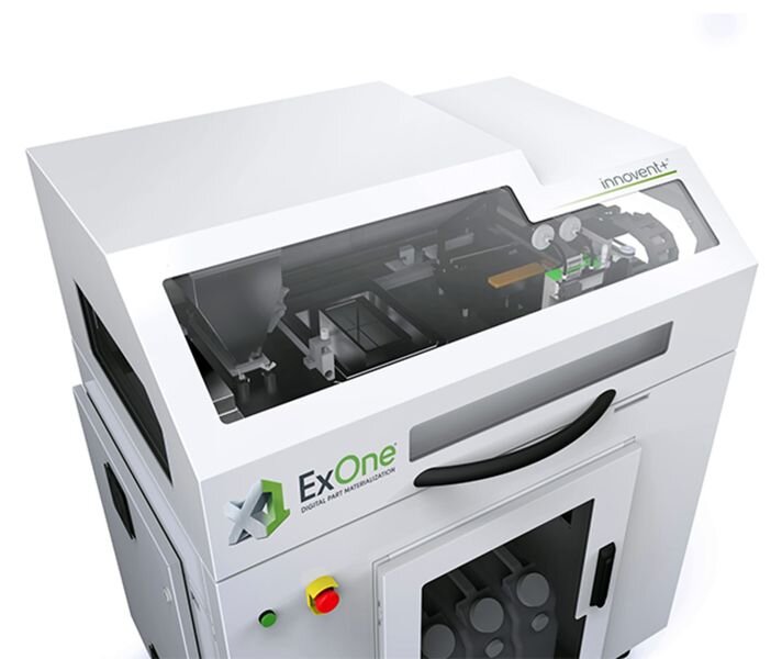 The ExOne Innovent+ metal 3D printer. (Image courtesy of ExOne.)