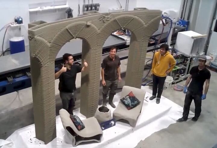 A large concrete 3D print [Source: Twente Additive Manufacturing]