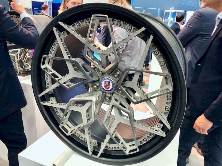 The 3D printed HRE3D+ metal wheel [Source: Fabbaloo]