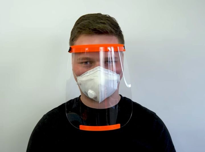 A certified DIY medical face shield made with 3D printing [Source: Prusa Research]