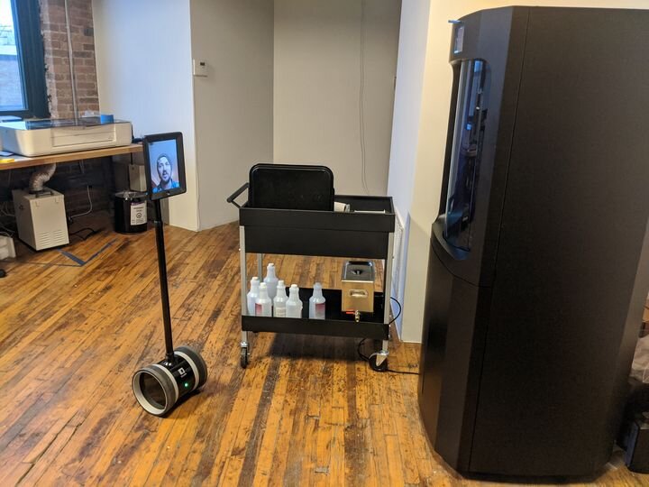 Virtual showroom at a 3D print reseller in action [Source: Dynamism]