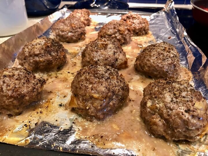 These incredible meatballs are done [Source: Fabbaloo]