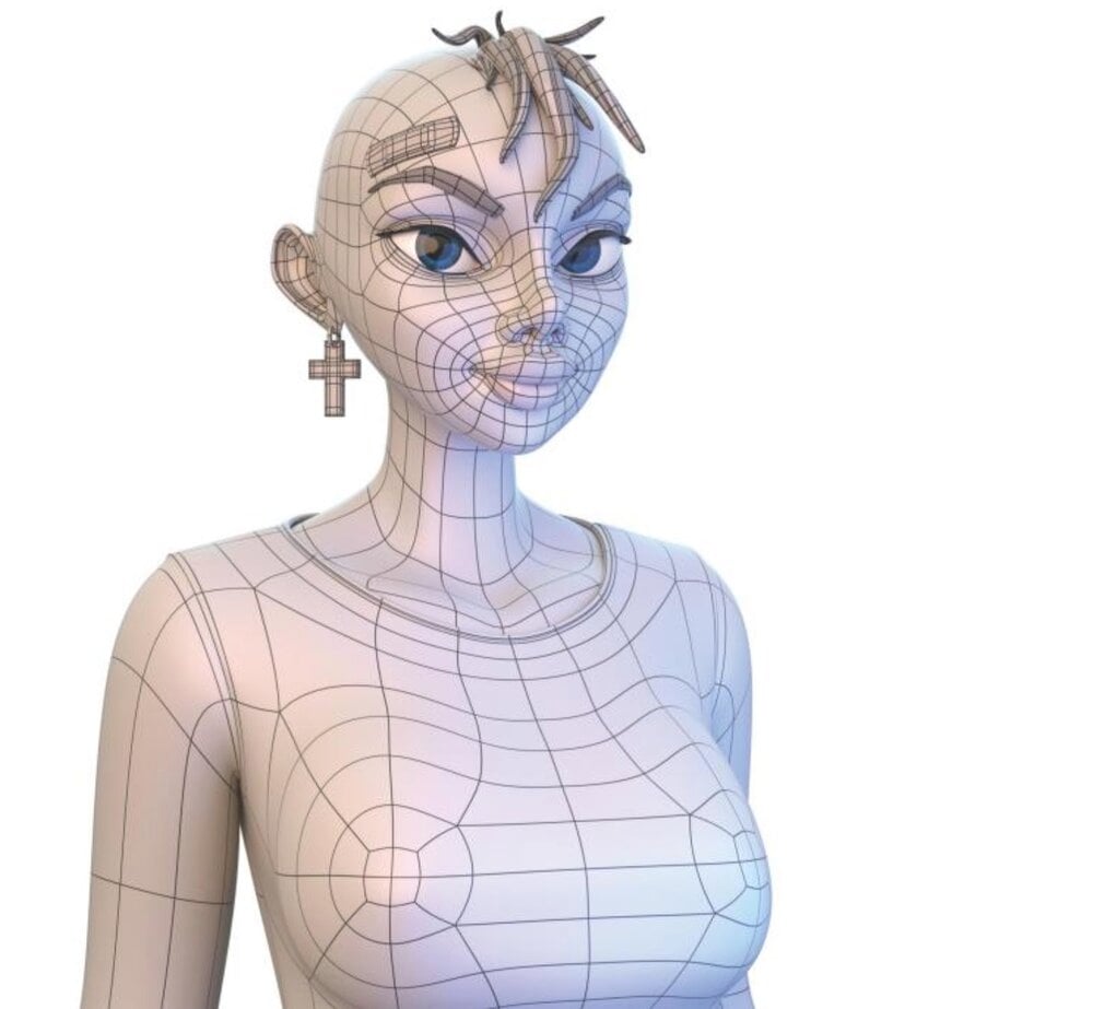 A wireframe mesh figure design [Source: Amazon]